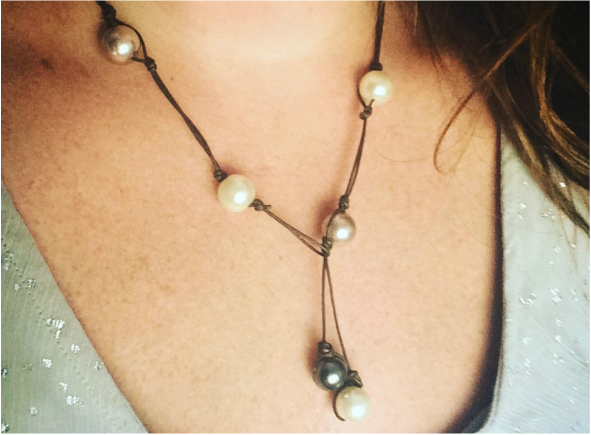 DIY Seaside Inspired Pearl Necklace