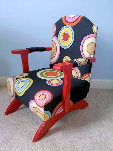 Child's Farmhouse Style Rocking Chair Redo DIY