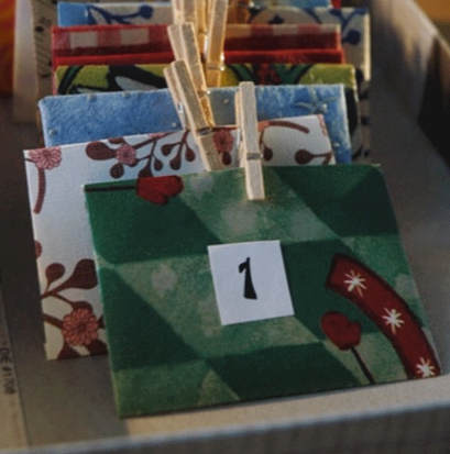 Simple Advent Calendar for Children at Christmas