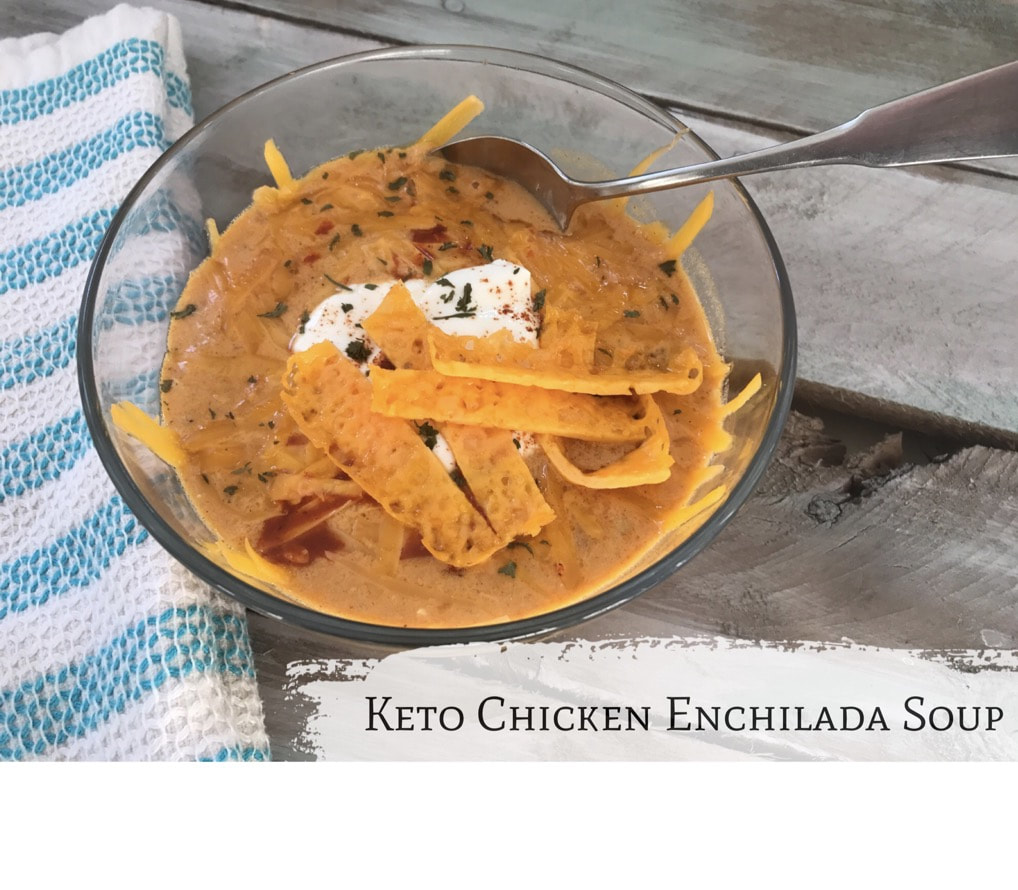 Keto Cheesy Chicken Enchilada Soup Low Carb