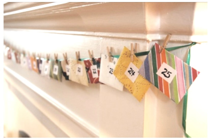 Simple Advent Calendar for Children at Christmas by Homespun-Threads