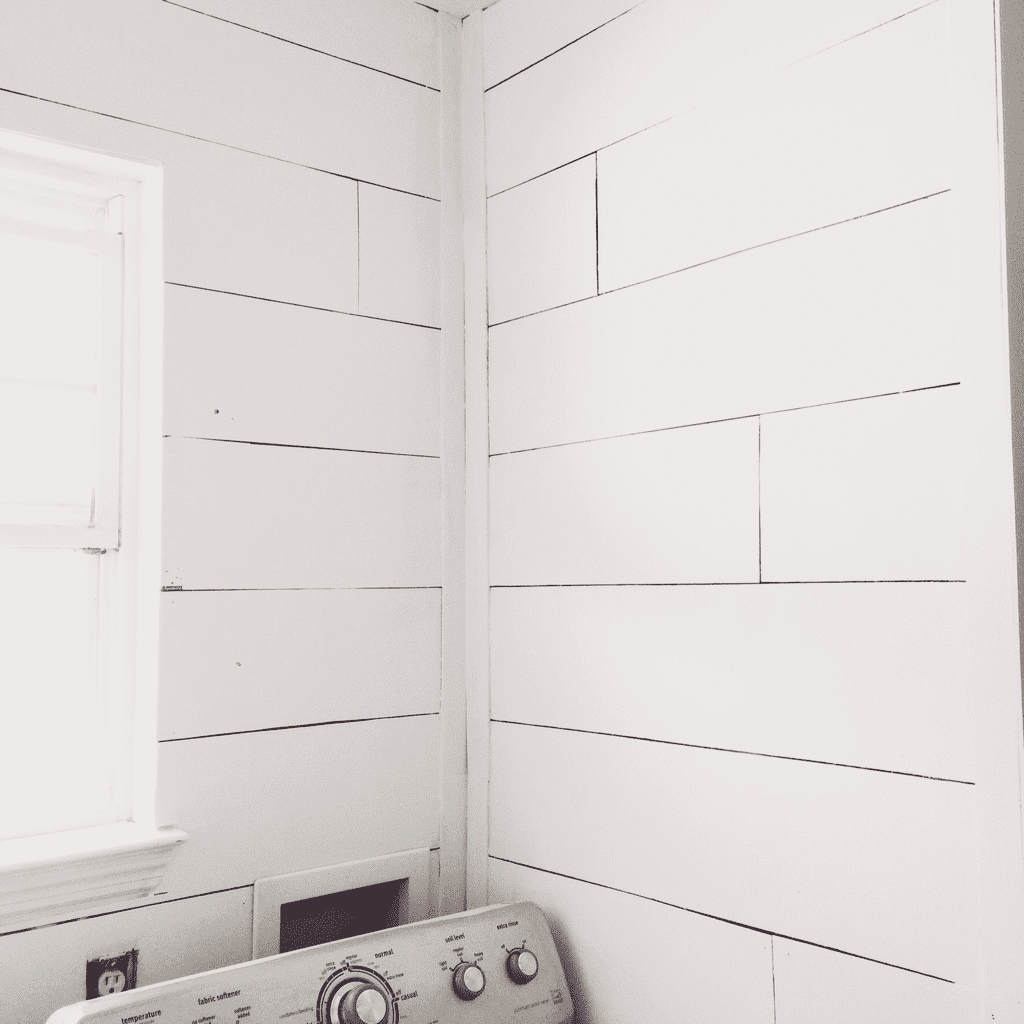 DIY Faux Shiplap that actually looks authentic